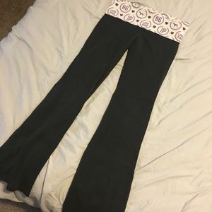 PINK bling yoga bootcut legging